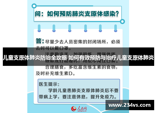 儿童支原体肺炎防治全攻略 如何有效预防与治疗儿童支原体肺炎